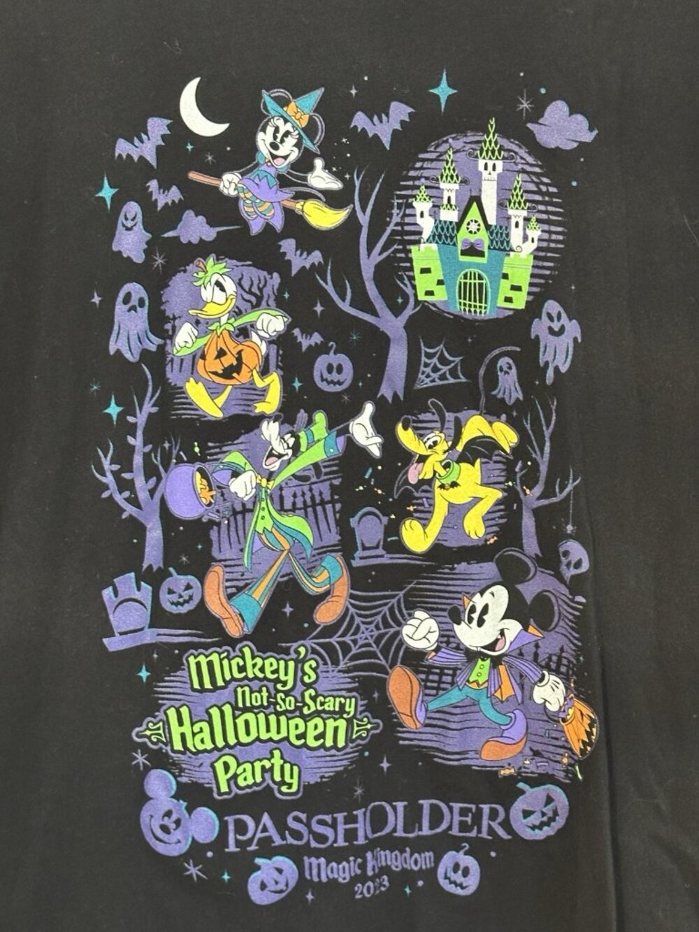 2023 Mickeys Not So Scary Halloween Party Disney Park Passholder Shirt Large